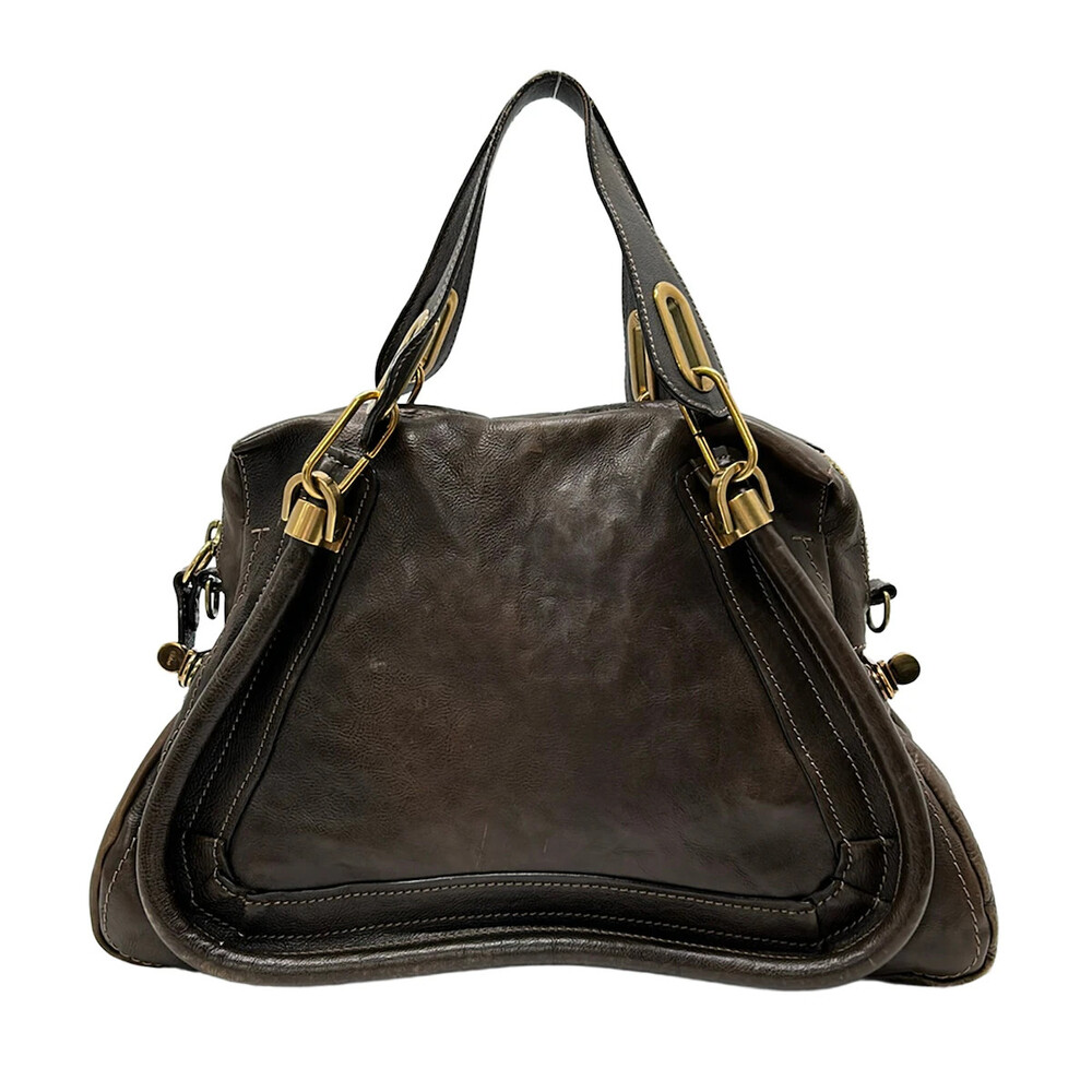 Chloe Paraty Dark Brown Leather Handbag #305441C59B